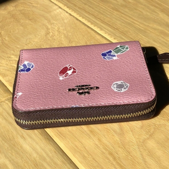 Coach Disney X Gems Print Small Zip Around Wallet - Picture 2 of 8